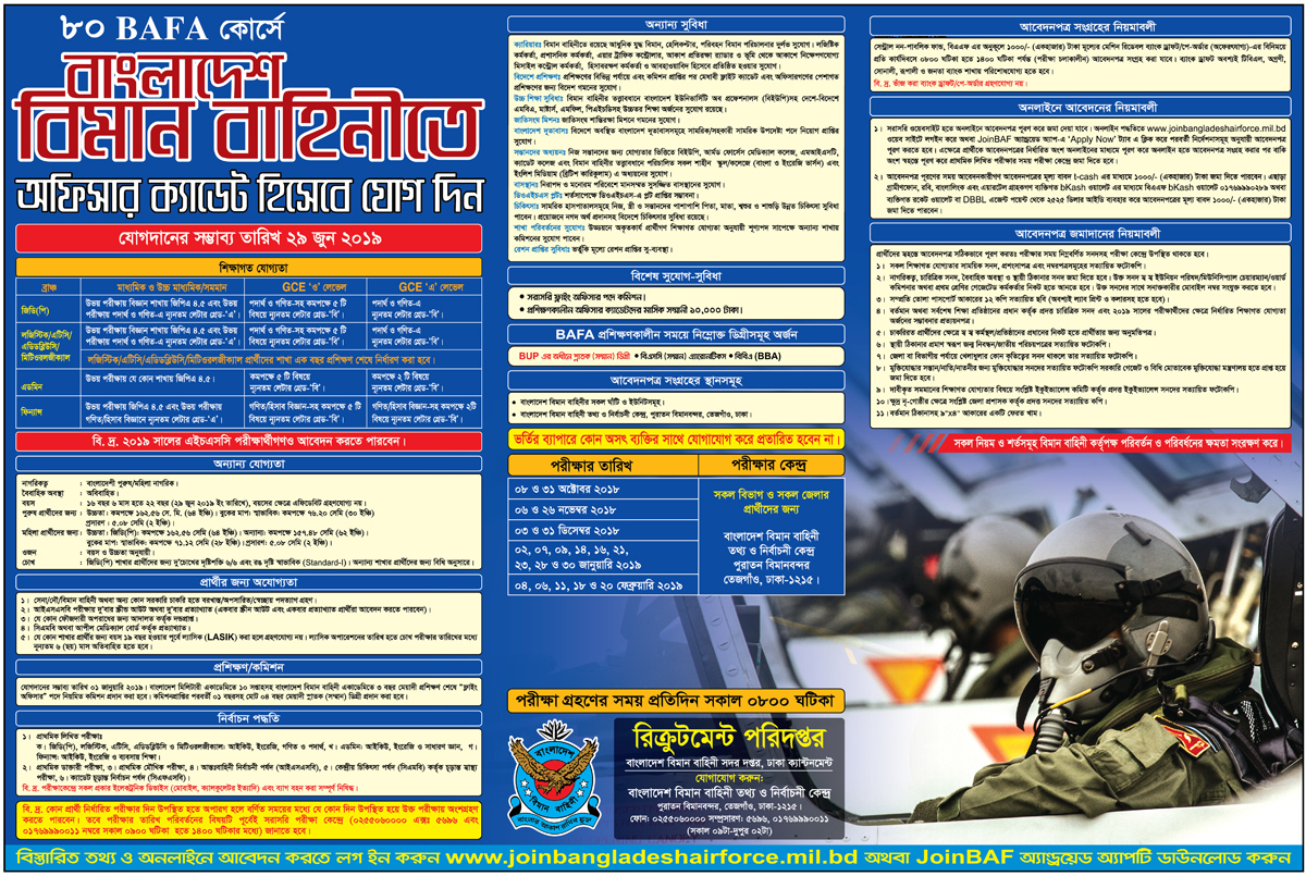 Bangladesh Air Force Job Circular 2018