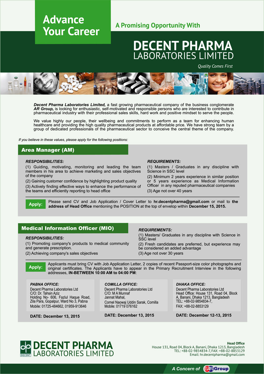 Decent Pharma Laboratories Limited