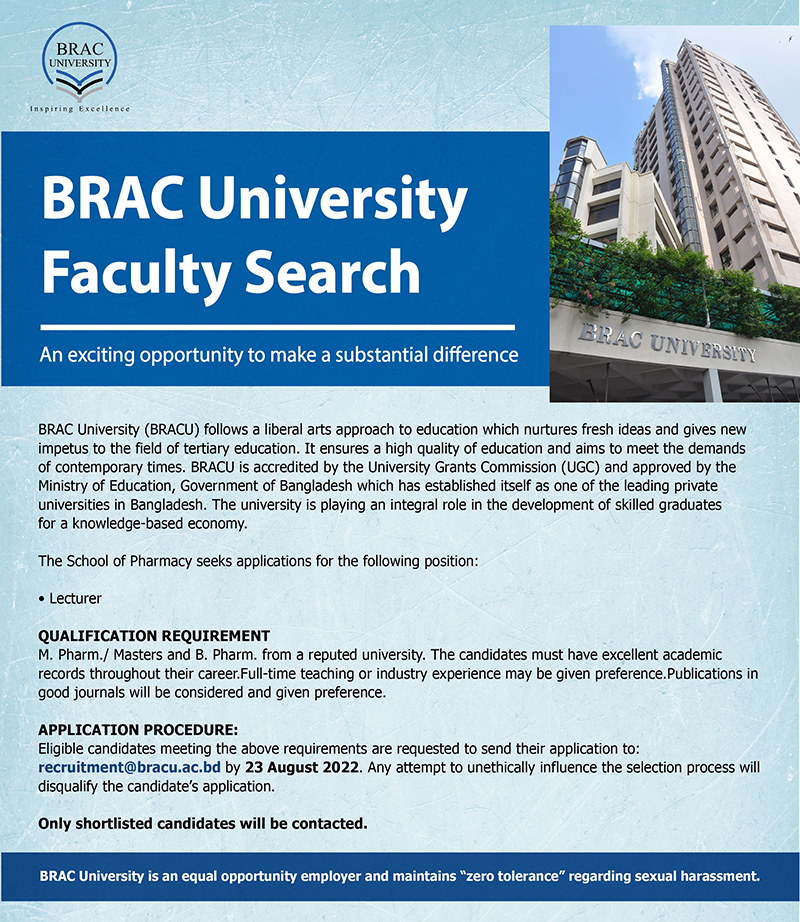 BRAC University Job Circular