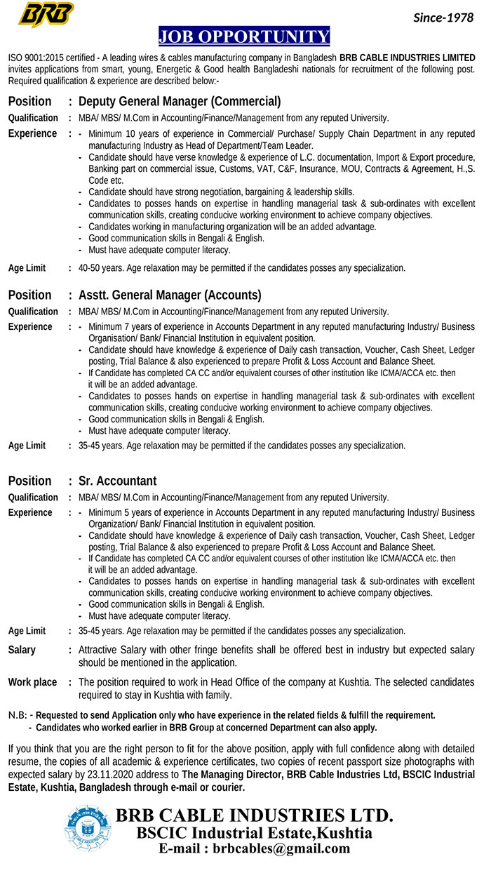 BRB Cable Industries Ltd.