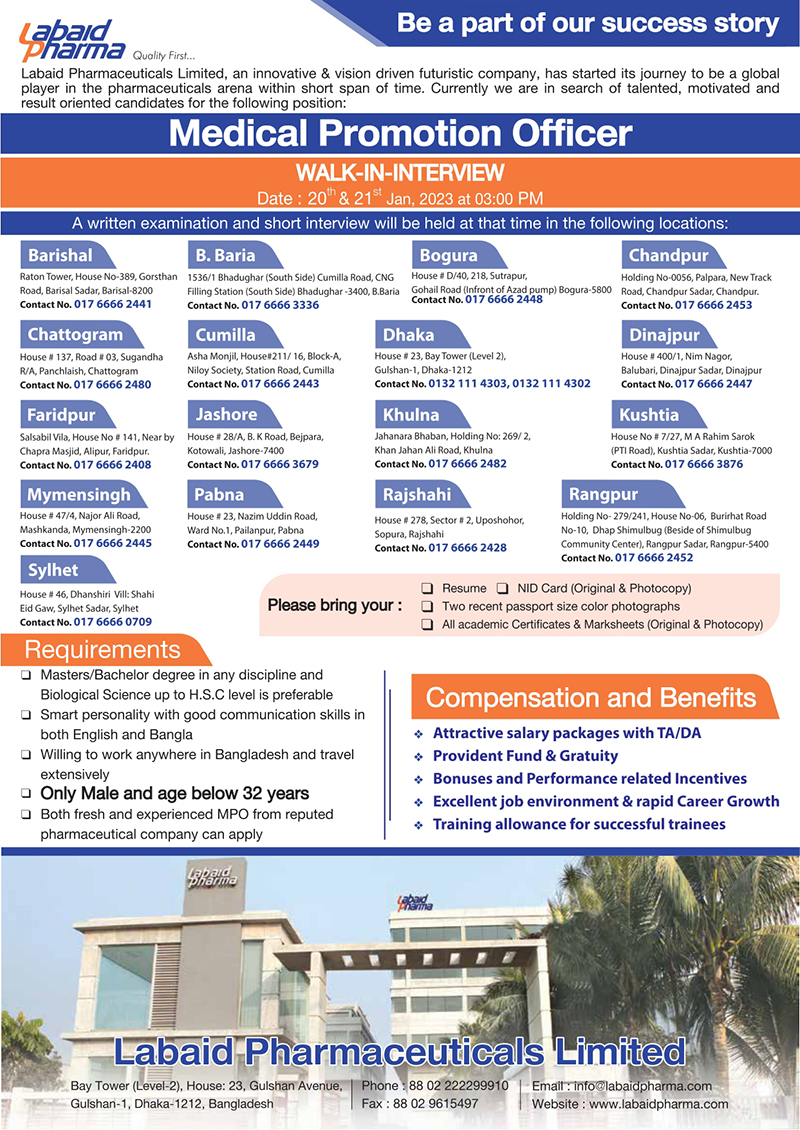 Labaid Pharma Labaid Pharmaceuticals Ltd