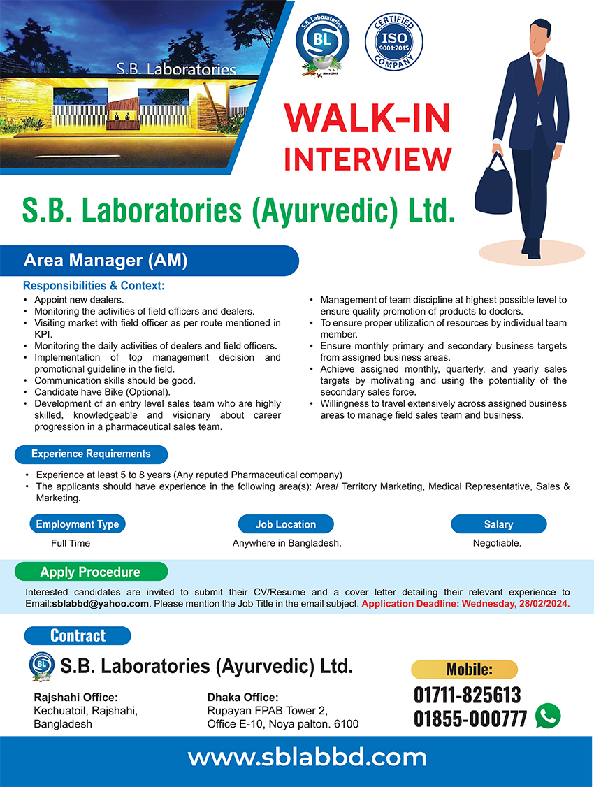 S.B. Laboratories (AY) Ltd